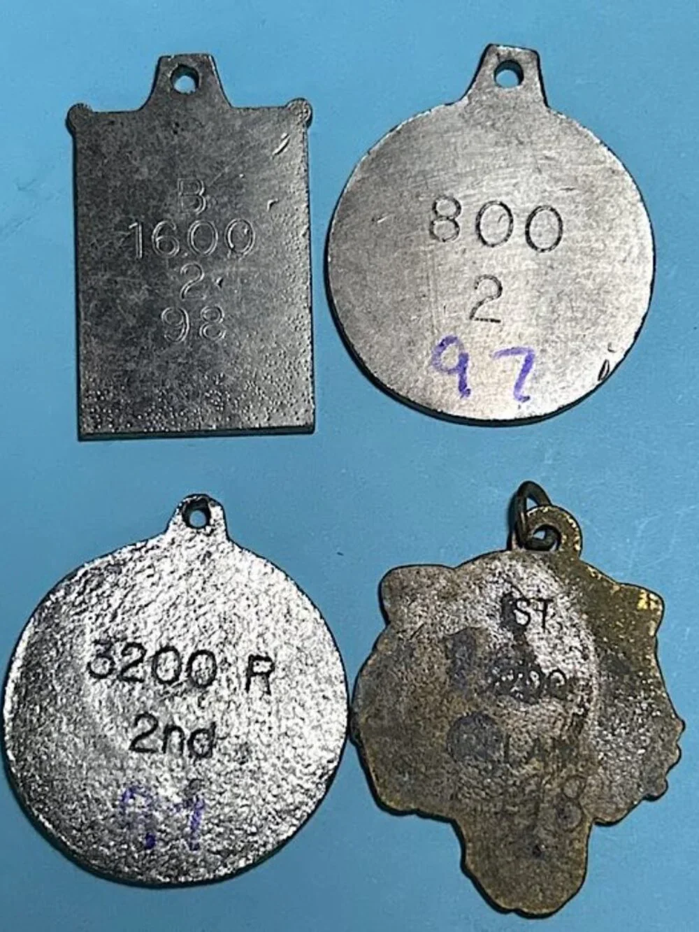 1990's South Dakota HS Sport Medals Track ,Bonesteel-Fairfax,Wagner,Reg VI +